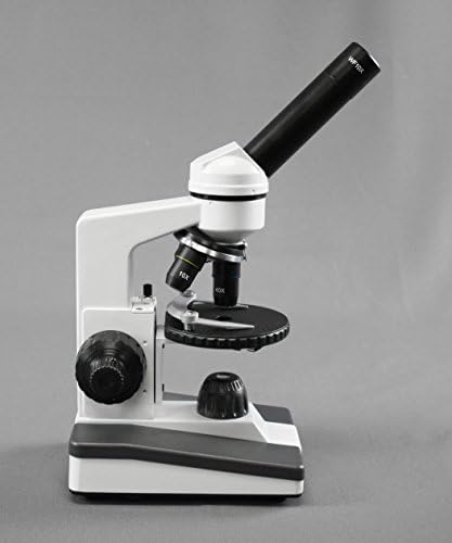 חזון מדעי 0019-מיקרוסקופ מתחם ברמה אלמנטרית חד-עינית, עינית פי 10 ו-25, הגדלה פי 40-1000, תאורת לד ברייטפילד,
