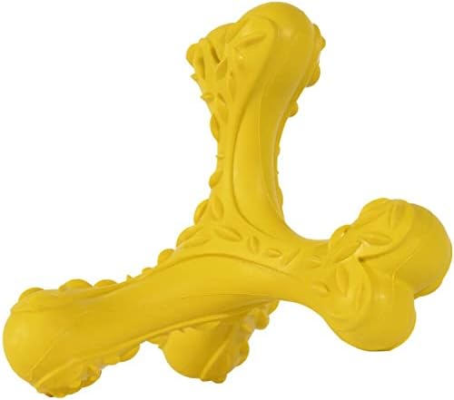 צעצועים לעיסה של כלבים של Cvalin עבור צעצועים אגרסיביים לגזע גדול, צעצוע עצמות בלתי ניתן להריסה ， מברשת שיניים