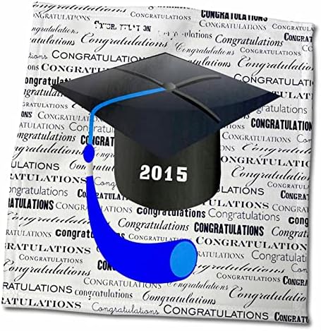 הדפס 3 דרוז של כובע סיום 2015 עם ציצית כחולה על מילים - מגבות