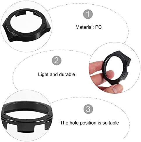 PartyKindom SmartWatch Watch שחור 2 pcs צפייה מארז תואם ל- GT 2E, צפו בתיקים מסגרת כיסוי כיסוי פנים