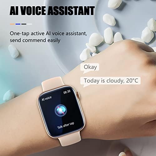 שעון חכם Géneric, 1.8 '' HD עבור אנדרואיד ו- iOS שעון כושר מסך מלא עם מעקב אחר דופק לחץ דם,