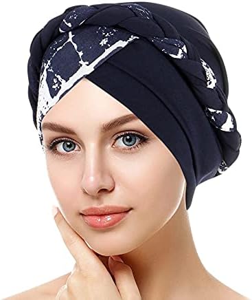 נשים של רפוי כפת כובע מעוות טורבן כובע בוהמי פרח הכימותרפיה כפת כובע סרטן בארה ' ב מוסלמי טורבנים