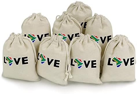 אהבת דרום אפריקה שרוכי אחסון שקיות סוכריות מתנת שקיות לשימוש חוזר מתקפל וקומפקטי רב תכליתי כיס