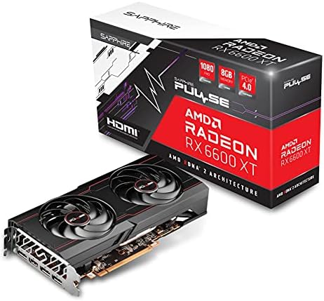 ספיר 11309-03-20 גרם דופק AMD Radeon RX 6600 XT כרטיס גרפיקה משחק עם 8GB GDDR6, AMD RDNA 2