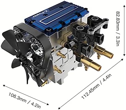 מנוע מתנול, קרבורטור כפול מקדם טמפרטורה מקדם תכנון רב מודולרי ערכת דגם מנוע מתנול לרכב RC