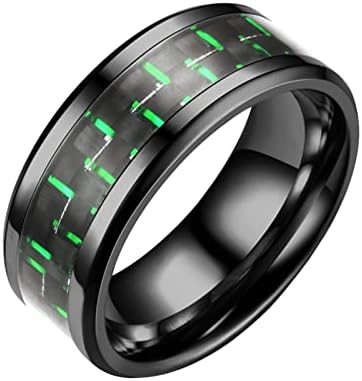 2023 חדש סיבי פלדת טבעת זוג למבוגרים שלושה - צבע אופנה טיטניום פחמן טבעת טבעות חותם טבעת נשים
