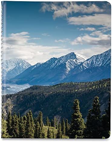 הרי בראון ליין ספר פגישות שבועי, צילום הרים, 11 x 8.5, עטיפה כחולה/ירוקה, 12 חודשים: 2023