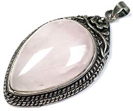 וינטג 'פנינה טבעית אבן תליון צורת טיפת גבישים אגטים אמטיסטים קסמי לנשים מתנת שרשרת תכשיטים מתנת