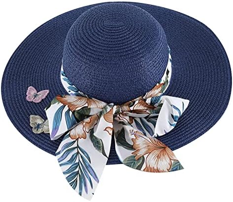 כובע קש לשמש של נשים רחבות שוליים כובעי שמש בקיץ לנשים רחבות שופיות חוף כובע חוף ילדה קטנה בייסבול