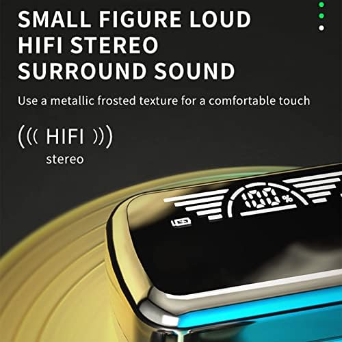 אוזניות אוזניות אלחוטיות של Qonioi - Bluetooth 5.3 אוזניות באוזן תצוגת מסך דיגיטלי של Bass Degigin,
