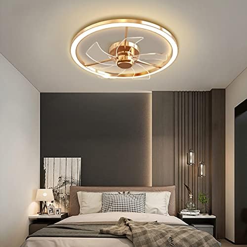 מאוורר חדר שינה של קוטז עם תאורת תקרה 3 צבעים לעומק שלט רחוק שקט אורות תקרה מאוורר מקורה מודרני עם מאוורר טיימר