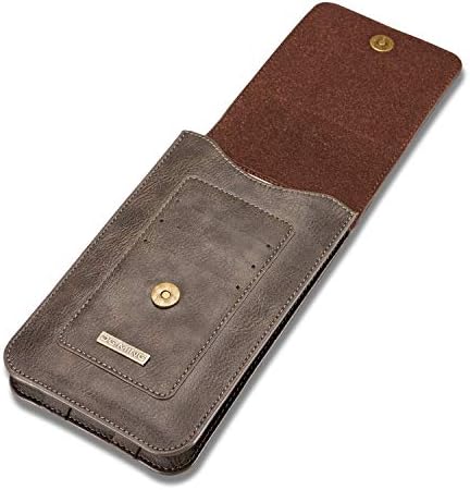 נרתיק טלפוני, נשיאת תיק DG.Ming Premium Premium Leather Pouch Case Cover Culster Culst Clip Clip