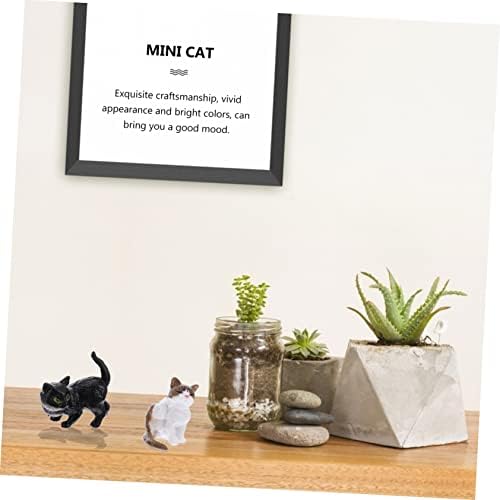 סצנת החתול של יארדווה מיקרו נוף מיכלי זכוכית מזכוכית כלב צעצועים לחתול צעצועים מיניאטוריים פסלוני חתול צמחים