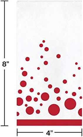 המרה יצירתית מפיות אורח נייר 16 ספירות נייר, Sparkle and Shine Ruby, 4 x 8