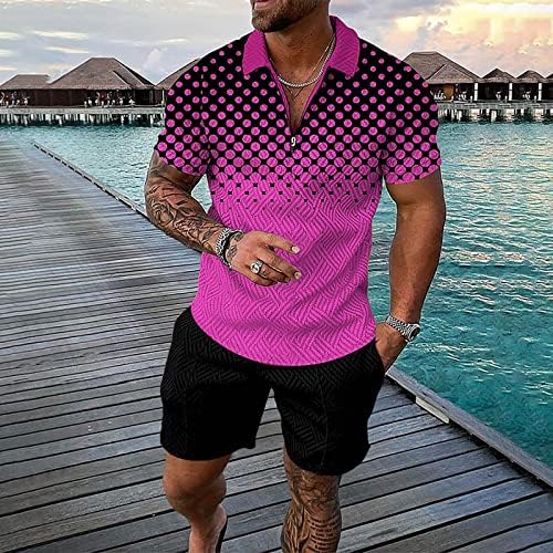 קיץ גברים של חולצות גברים של מהיר יבש 3 ד קצר שרוול חליפת מכנסיים קצרים חוף טרופי הוואי גוף ספורט