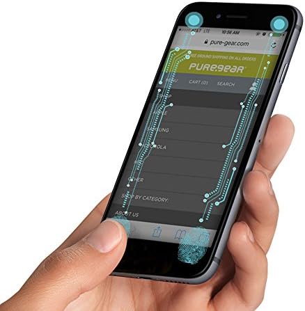PureGear Smart+לחצני מגן מסך זכוכית - iPhone 6s/6