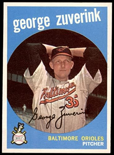 1959 Topps 219 George Zuverink Baltimore Orioles nm orioles
