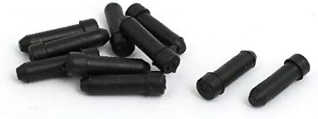 10 יחידות 3.4 ממ קוטר גומי חותם חור הכנס פקק שחור עבור כבל בלוטת (10 יחידות 3.4 ממ קוטר ברז דה אינסרצ