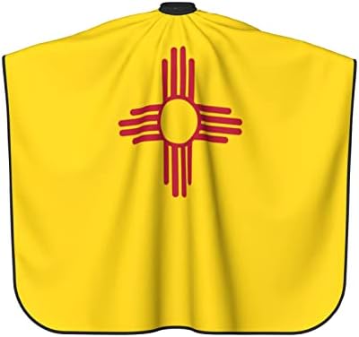 ספרה קייפ תספורת מקצועית מכמלות סלון, דגל מדינת ניו מקסיקו, מדף ראייה של ברבר גדול עם צוואר אלסטי