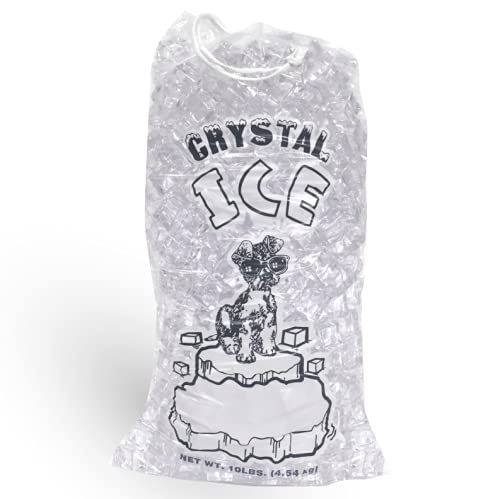 פינקל שקיות קרח מפלסטיק מרקנטיל 10 קילוגרם. עם חבילת סגירת מחרוזת משיכה 500