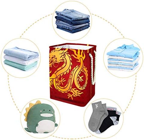דרקון הסיני מסורתי 300 ד אוקספורד עמיד למים בגדי סל גדול כביסה סל עבור שמיכות בגדי צעצועי בחדר שינה