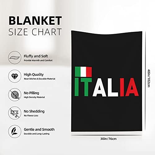 QG ZZX דגל איטלקי שמיכה לתינוקות לבנים שמיכת עריסה שמיכת עריסה שמיכה