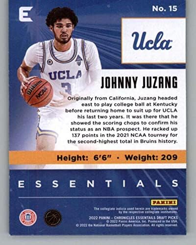2022-23 Panini Chronicles Draft בוחרים את Essentials Bronze 15 Johnny Juzang Ucla Bruins RC