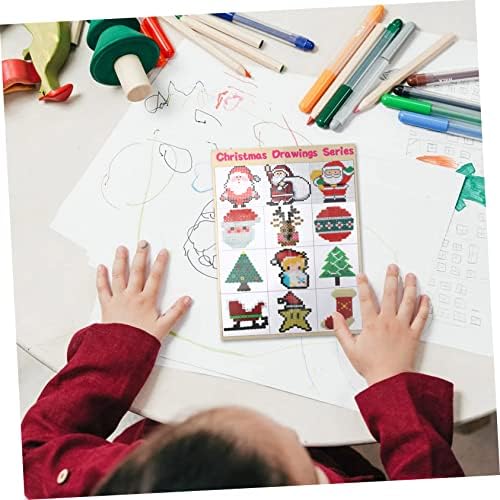 Exceart 20 pcs תבנית פאזל חג המולד פונפרס ווימל לילדים חידות לילדים צעצועים לידה לילדים לציור