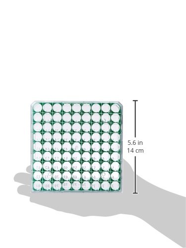 גלוב סיינטיפיק ביובוקס 3040 גרם תיבת אחסון פוליקרבונט עם מכסה שקוף עבור 1 מ ל ו 2 מ ל צינורות,