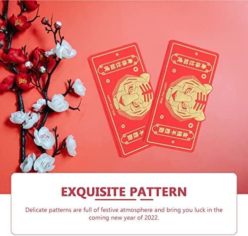 מעטפות חתונה חדש סיני שנה אדום מעטפות: 3 יחידות מתקפל אדום מעטפות 2022 אדום מנות שנה של הונג באו כסף מעטפות