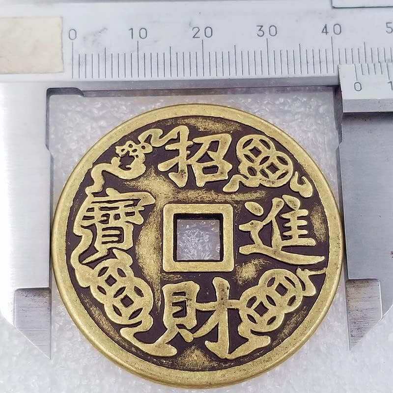 מלאכת יד עתיקה 43 ממ קוטר מעובה נחושת מטבע חמישה קיסרים מטבע 112