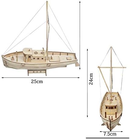 ערכות עשה זאת בעצמך מודל הרכבה ספינת תה עץ סירת מפרש 1:50 בקנה מידה קישוט מתנת צעצוע
