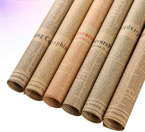 נייר קראפט נייר רול מתנה כורכת 50 גיליונות עיתון גלישת נייר רול עבור גלישת מתנה אמנות קרפט דואר