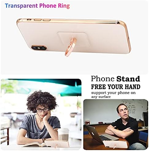 שקוף טלפון סלולרי טבעת מחזיק רגלית,ברור טלפון אצבע טבעת אחיזת סטנד עבור טלפונים,כרית