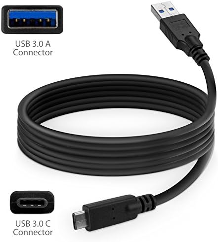 כבל גלי תיבה התואם לסמסונג גלקסי S23 Ultra - DirectSync - USB 3.0 A עד USB 3.1 סוג C, מטען USB