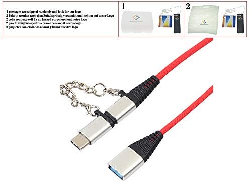 2 ב 1 סוג C זכר + מיקרו USB זכר ל- USB 2.0 מתאם OTG נקבה חוט כבל טלפון נייד טלפון נייד שמיר טעינה, כסף