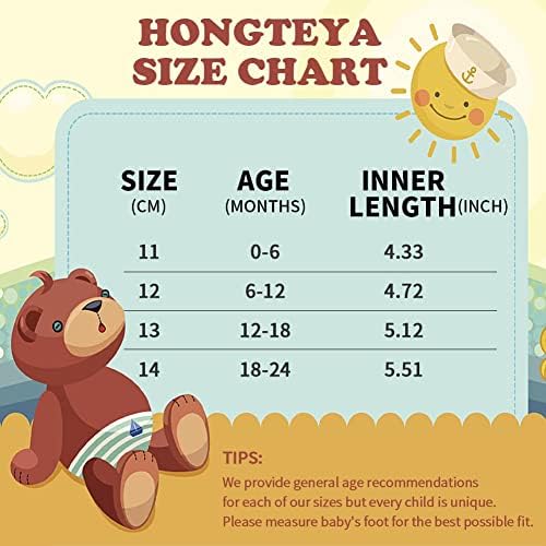 Hongteya Baby Boys נעלי תינוקות עם סולית גומי, תינוקות מוקסינים תינוקות יילוד פעוטות עריסה