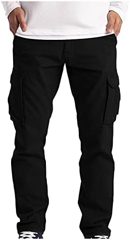 מכנסי מטען גברים, סרבלים לגברים המגישים מכנסיים מזדמנים של מכנסי טיול מכנסיים מכנסיים כותנה מכנסיים כותנה