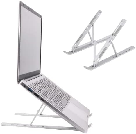 מחשב נייד SGIN עמדת שולחן כתיבה, עמדת מחשב נייד ניידים מתכווננת רב-זוויתית, מחשב נייד ארגונומי לשולחן