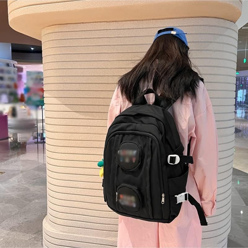 WXBDD כיס כפול לנשים חמוד תרמיל תרמיל ניילון אטום למים נערות בנות מחשב נייד תיק סטודנט
