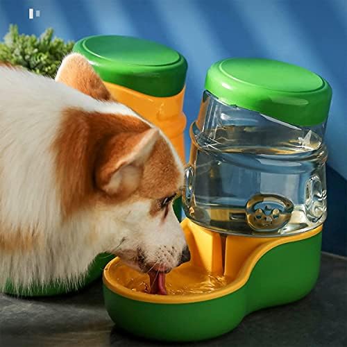 מתקן מים לחיות מחמד 2 מארז מזין חתולים אוטומטי ומתקן מים 3.2 ליטר הזנה מנותקת אספקת מים לחיות מחמד
