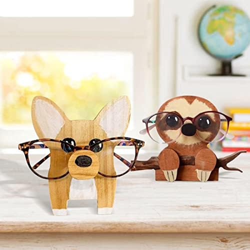מחזיק משקפיים בעלי חיים יצירתיים, מחזיק משקפיים מעץ, מעמד משקפיים לחיות מחמד חמוד לילדים, גילוף בעבודת יד מתלה