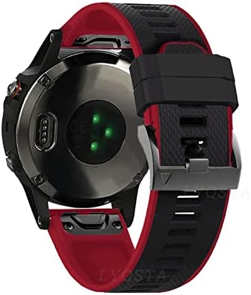 Haodee 26 22 ממ סיליקון מהיר מהיר רצועת שעון עבור Garmin Fenix ​​6x 6S Pro 5x 5 Plus 3HR Enduro Smartwatch