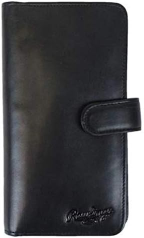 רולינגס יוניסקס אוניברסלי מגנטי עור טלפון ארנק עם כרטיסייה, שחור