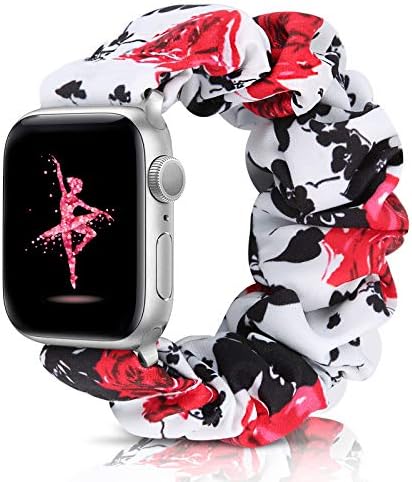 תואם להקת Apple Watch 38 ממ 42 ממ 40 ממ 44 ממ IWatch Series 6 SE 5 4 3 2 1 Scrunchie Elastic Watch