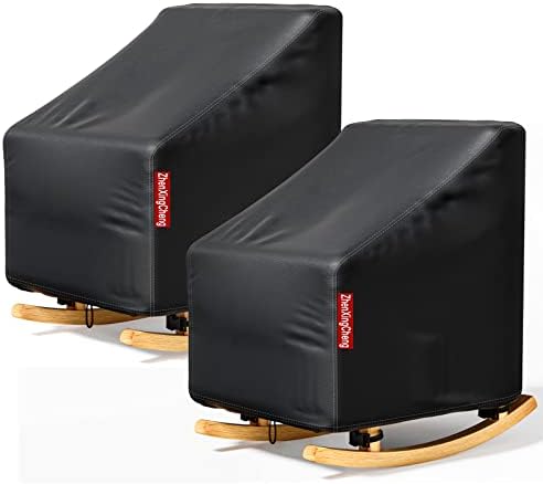 כיסא כיסא פטיו 2 חבילות - כיסויי ריהוט חיצוניים עם רצועה אטומה למים - מתאים לכיסוי מושב עמוק של טרקלין