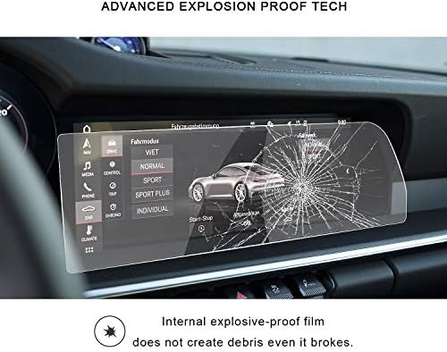 2020 עמ ' אורשה 911 12.3-אינץ רכב ניווט מסך מגן ברור מזג זכוכית מידע בידור תצוגה ב-דאש מרכז מגע