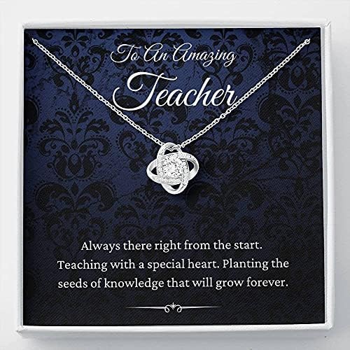 תכשיטים בכרטיסי הודעה, שרשרת בעבודת יד- מתנה בהתאמה אישית לשרשרת מורים למורים, ציטוט מורה מעורר השראה, מתנה לחג