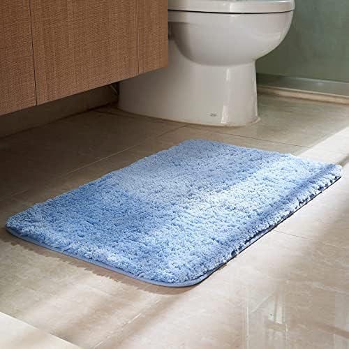 כבוד אזור שטיחים דוכן אמבטיה דלת מחצלות, החלקה, סופג שטיחים קטיפה כחול אינץ