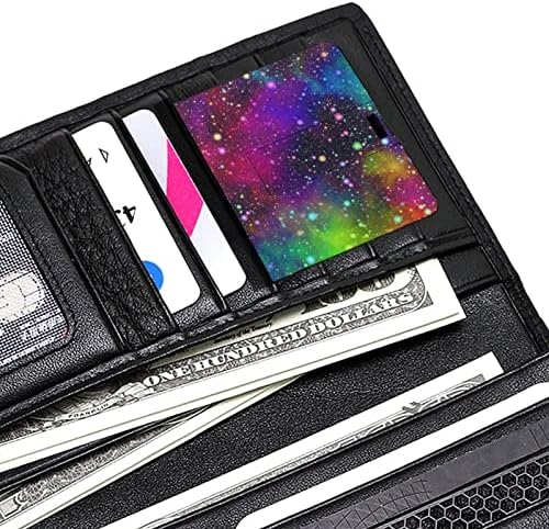 כרטיס אשראי צבעוני בצבע צבעוני USB פלאש פלאש המותאם אישית מזיכרון מקל אחסון מפתח כונן 32 גרם